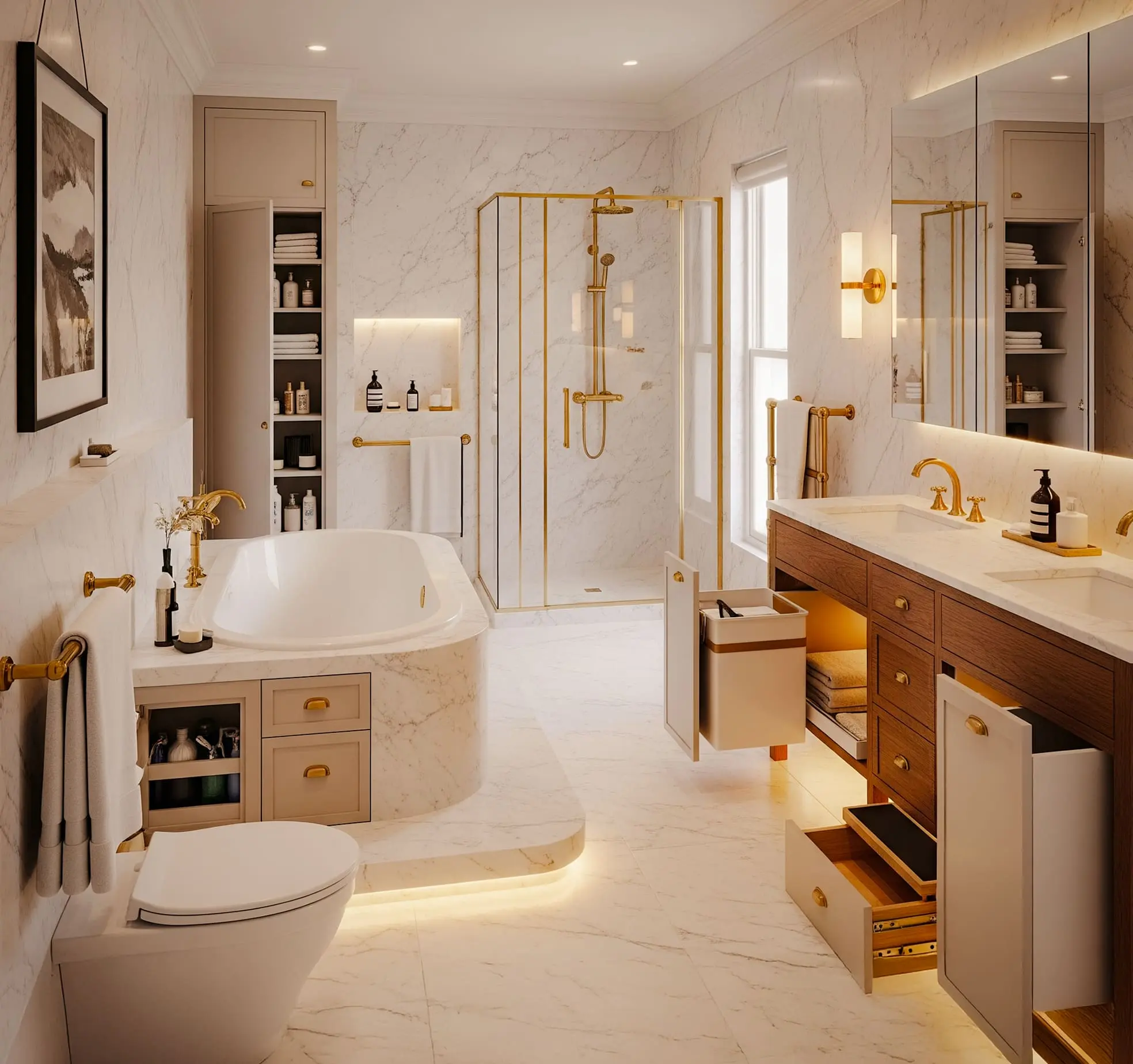 10 Smart Hidden Storage Ideas for the Bathroom in India